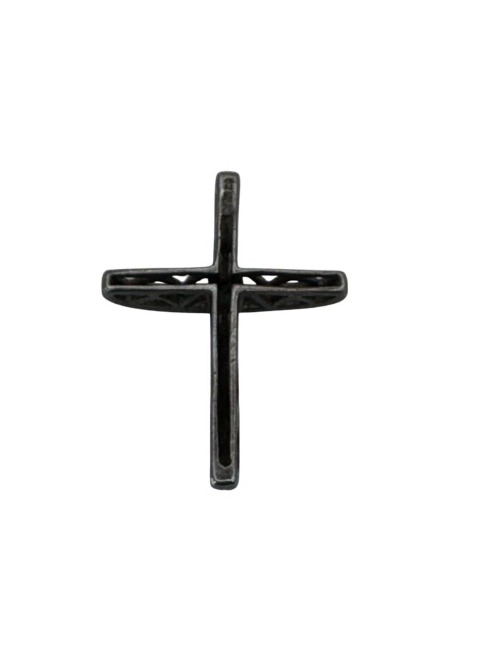 Sterling Silver Marcasite Cross Pendant Charm 5g Vintage Religious Jewelry READ - Picture 7 of 14